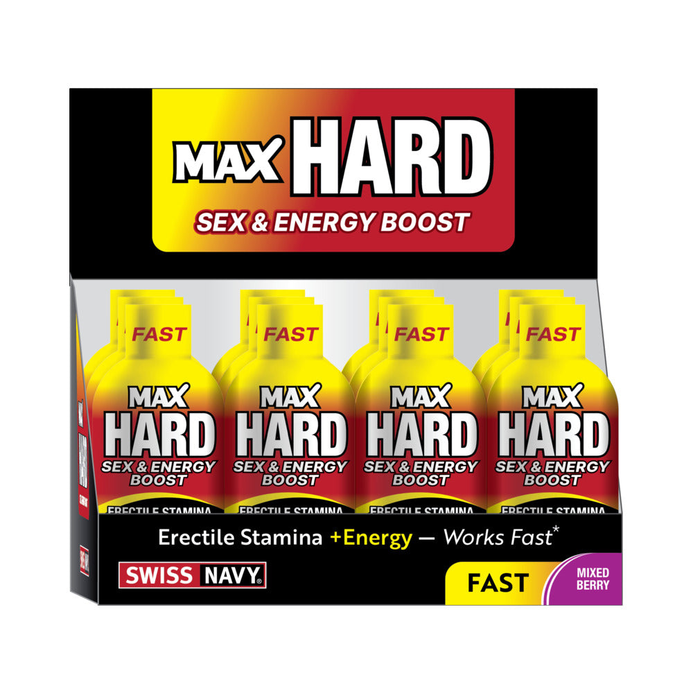 Swiss Navy MaxHard Shots - 2oz 12ct